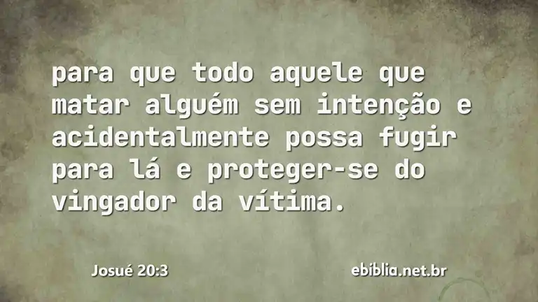 Josué 20:3