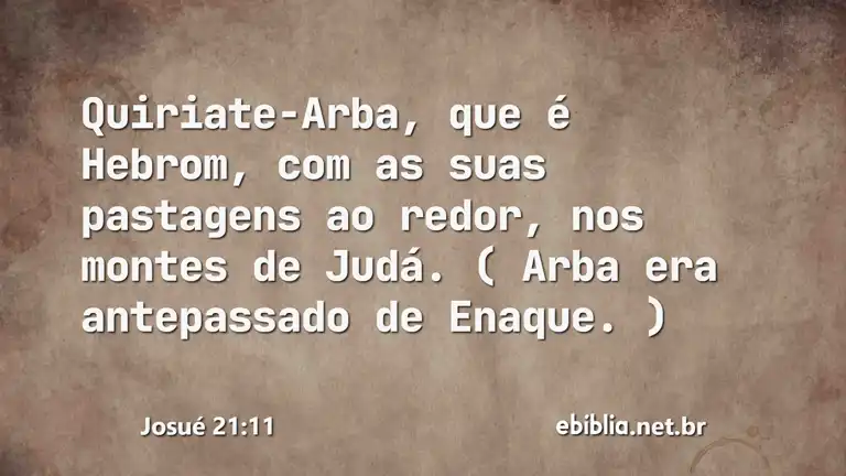 Josué 21:11