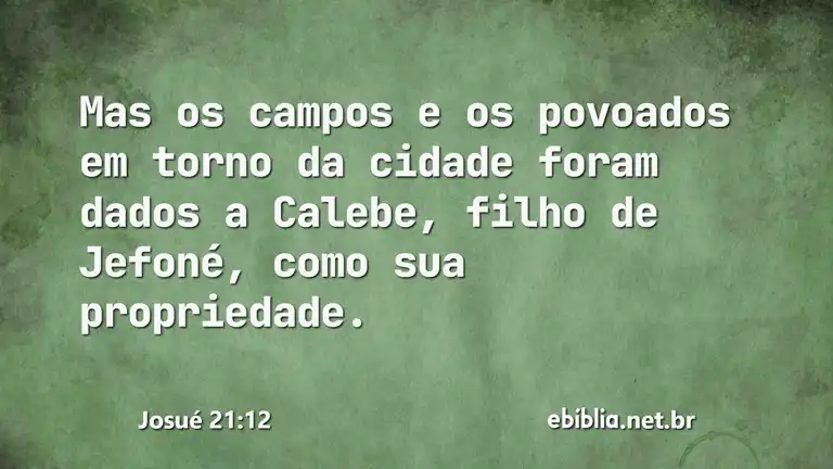 Josué 21:12