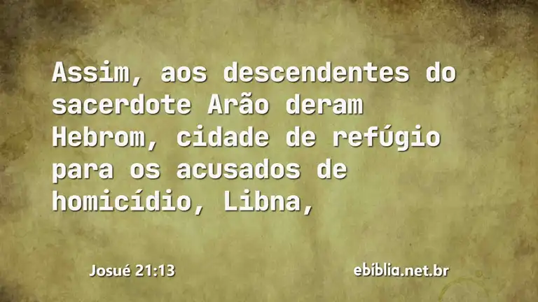 Josué 21:13