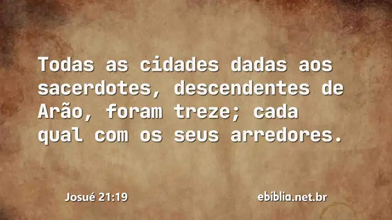 Josué 21:19