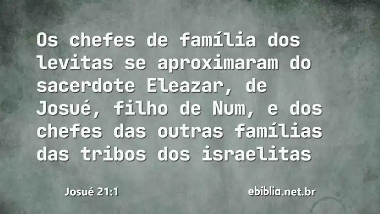 Josué 21:1