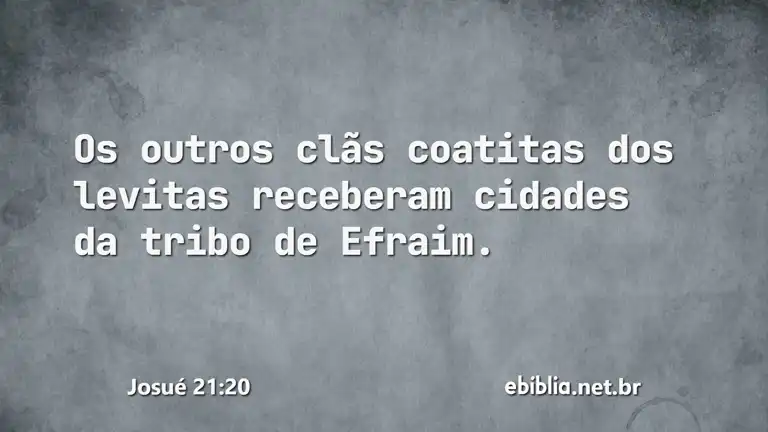 Josué 21:20