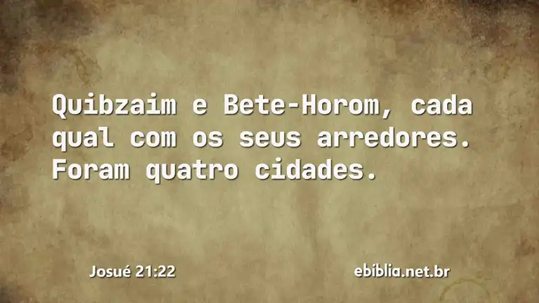 Josué 21:22