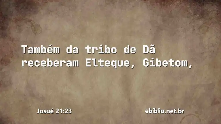 Josué 21:23