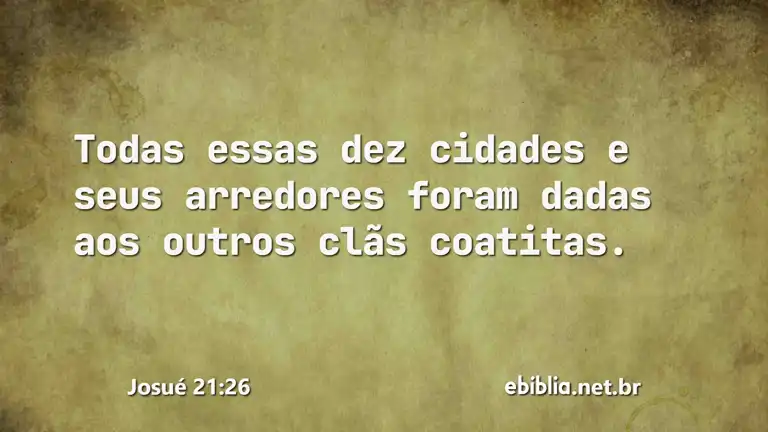 Josué 21:26