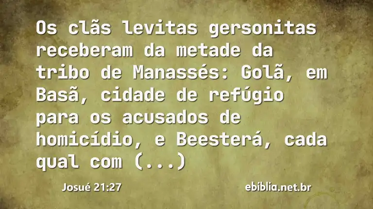 Josué 21:27