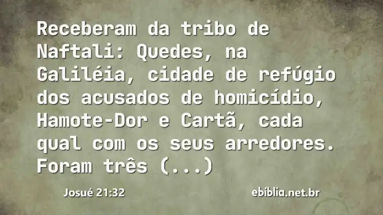 Josué 21:32