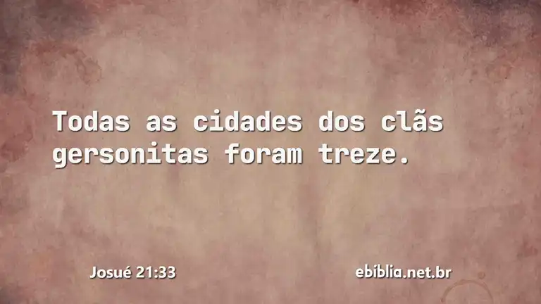 Josué 21:33