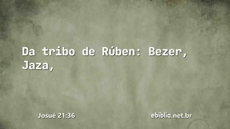 Josué 21:36