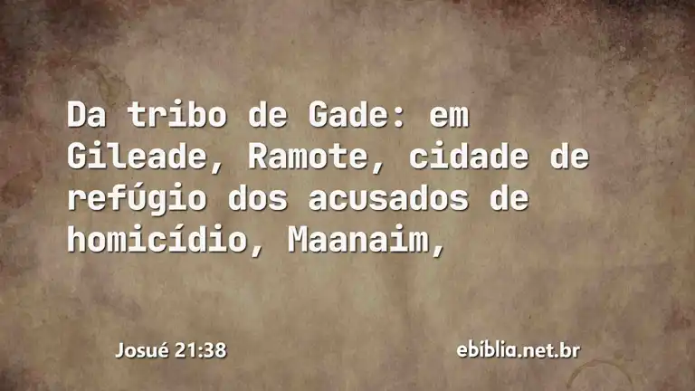 Josué 21:38