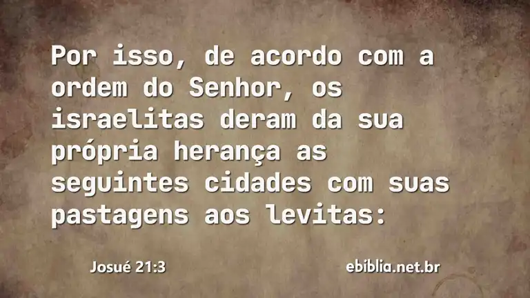 Josué 21:3