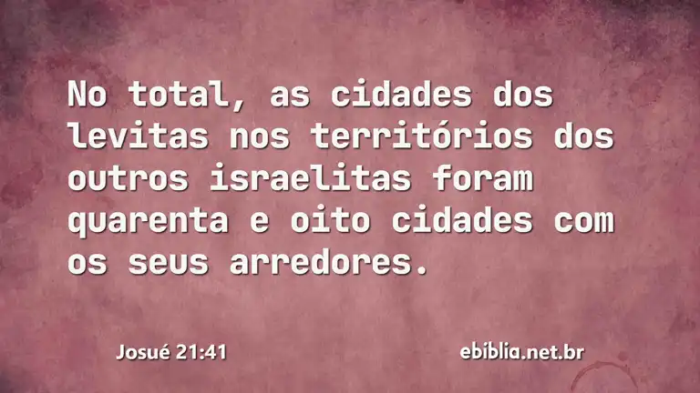 Josué 21:41