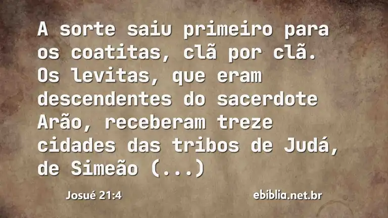 Josué 21:4