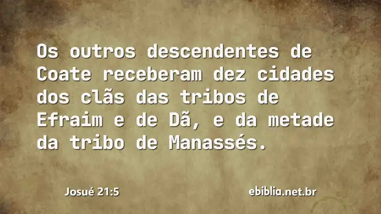 Josué 21:5