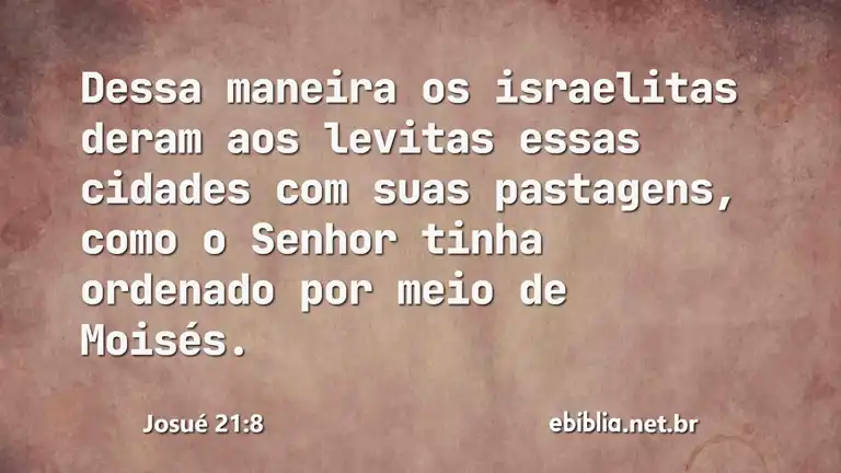 Josué 21:8