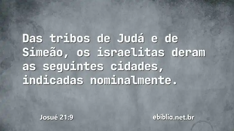 Josué 21:9