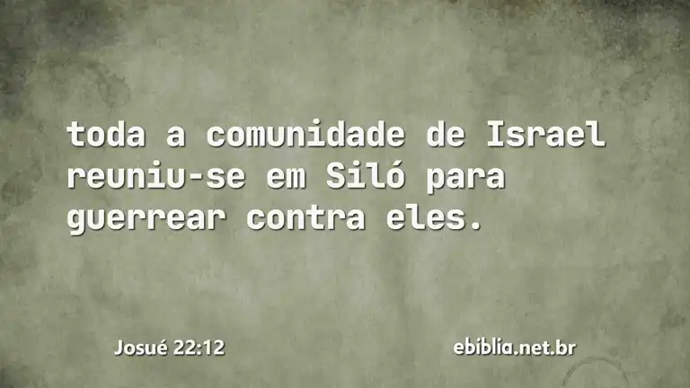 Josué 22:12