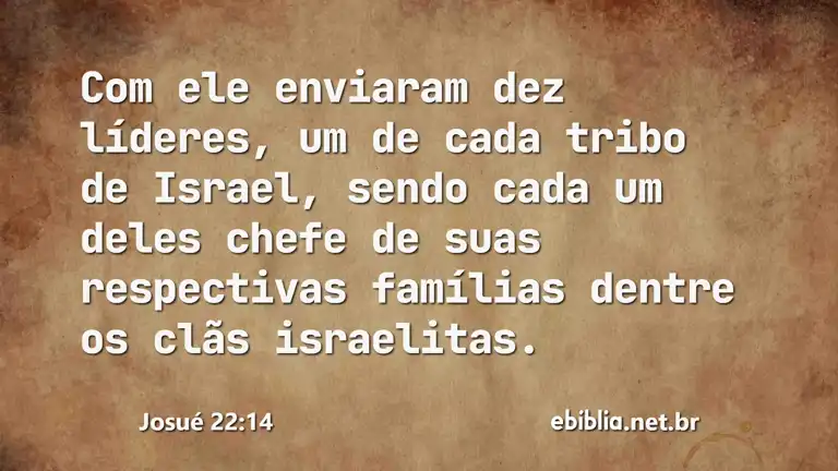 Josué 22:14