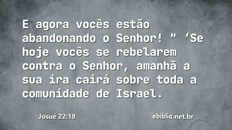 Josué 22:18