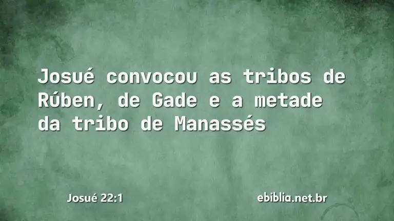 Josué 22:1