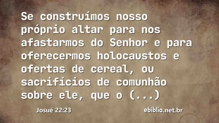 Josué 22:23