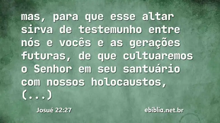 Josué 22:27