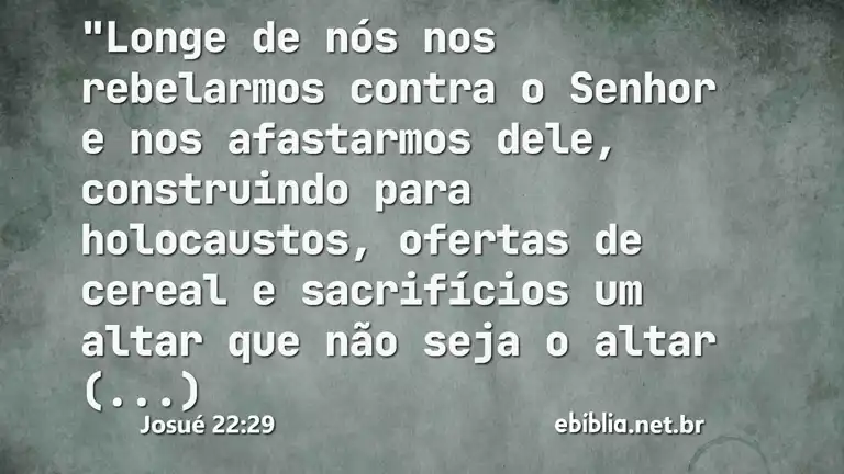 Josué 22:29