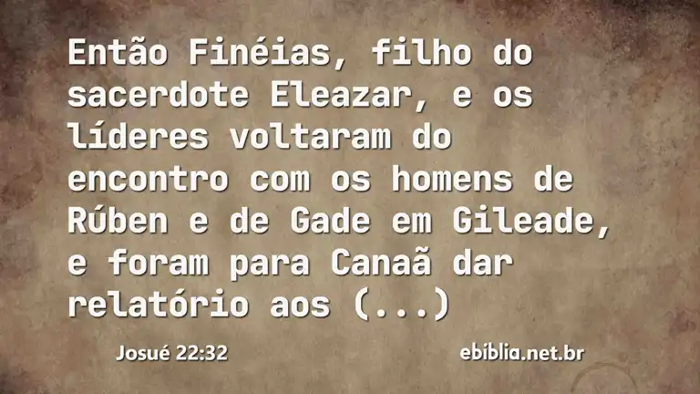 Josué 22:32