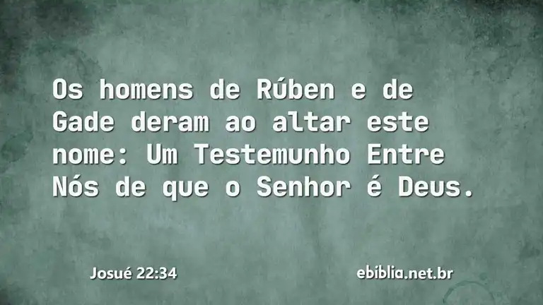 Josué 22:34