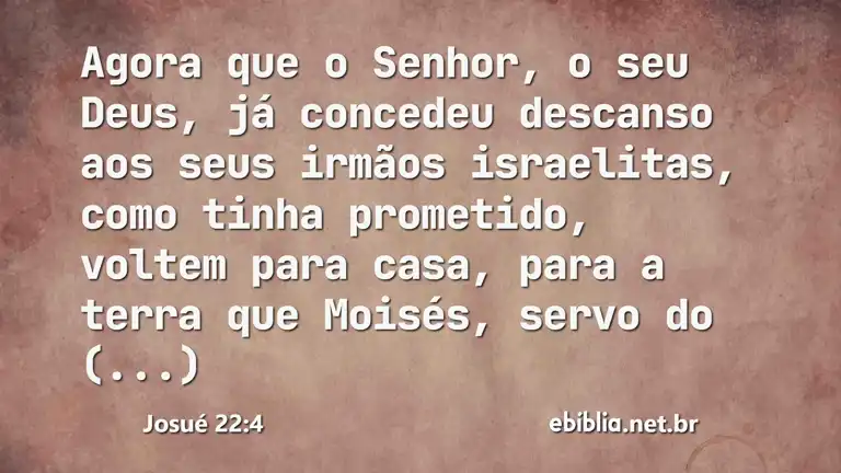 Josué 22:4