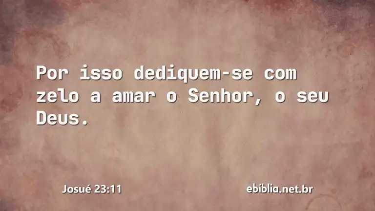 Josué 23:11