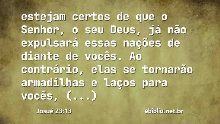 Josué 23:13