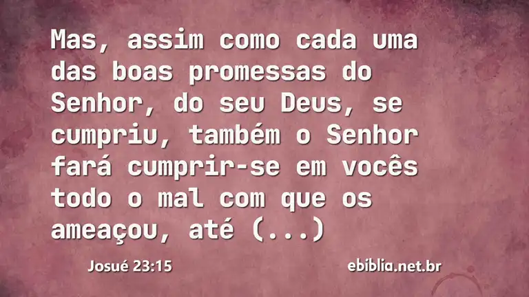 Josué 23:15