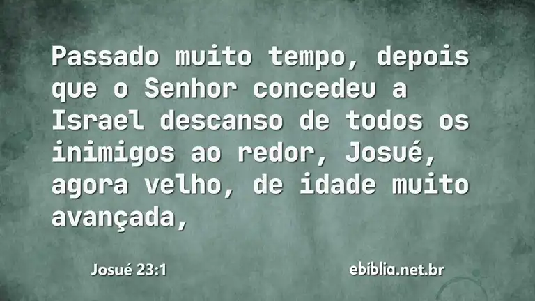 Josué 23:1