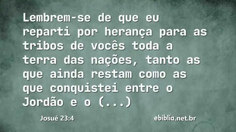 Josué 23:4