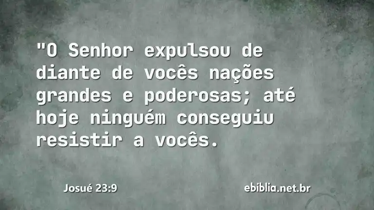 Josué 23:9