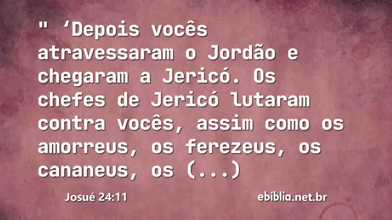 Josué 24:11