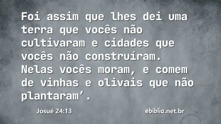 Josué 24:13