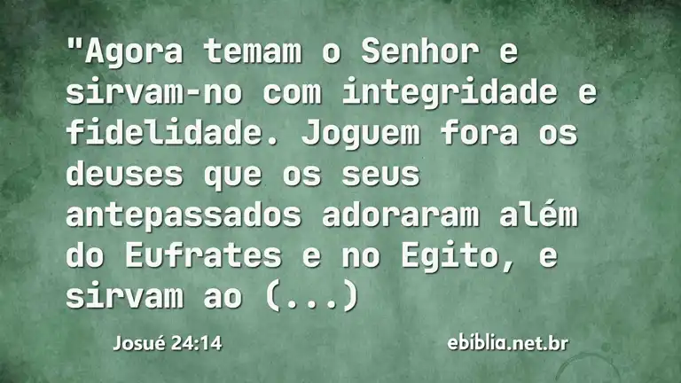 Josué 24:14