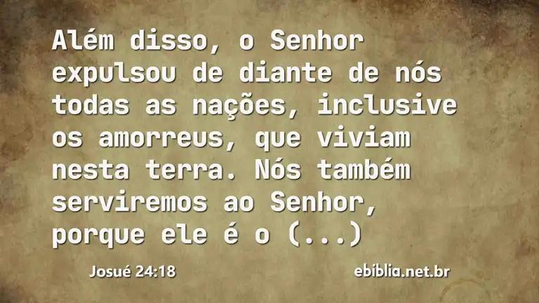 Josué 24:18