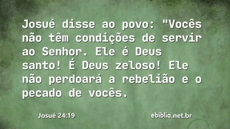 Josué 24:19