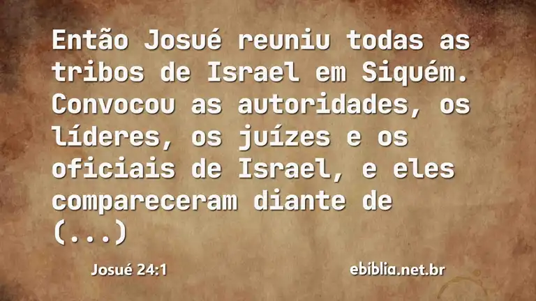 Josué 24:1