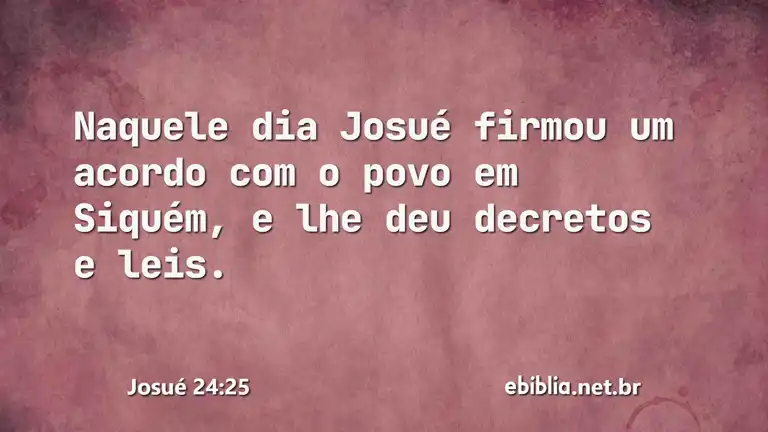 Josué 24:25