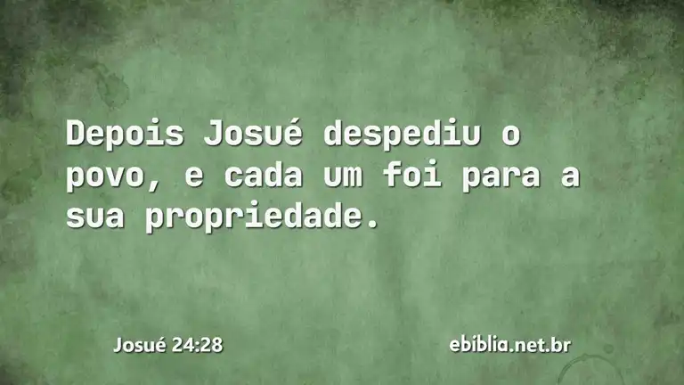 Josué 24:28