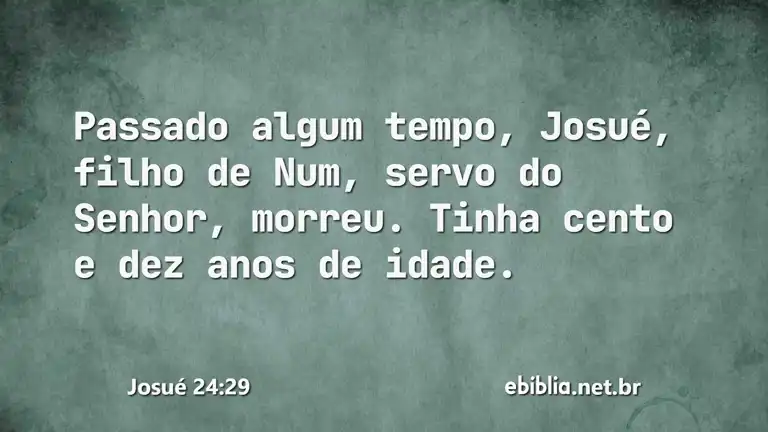 Josué 24:29