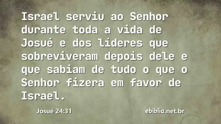 Josué 24:31