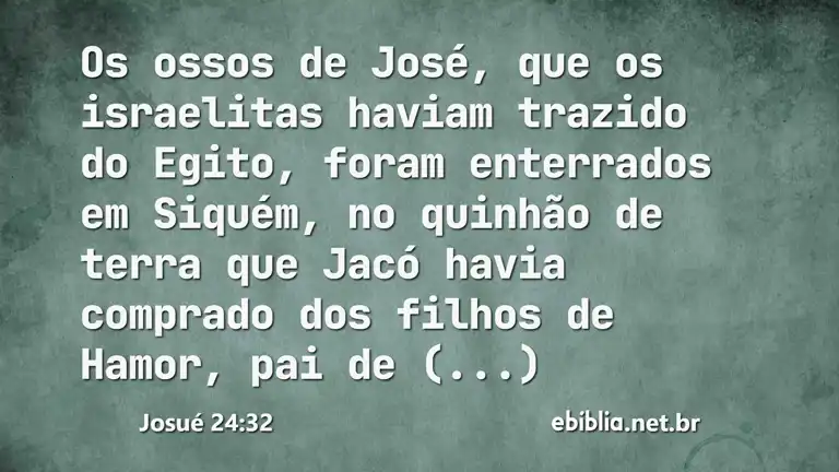 Josué 24:32