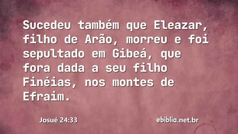 Josué 24:33