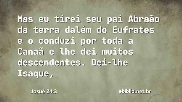 Josué 24:3